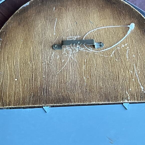 Retro Cottage Style Wood Framed Wall Mirror Hand Painted Bluebirds Folk Art - Picture 8 of 9